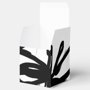 Orchidee Blanc: Abstract Wit & Zwart Bedankdoosjes
