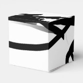 Orchidee Blanc: Abstract Wit & Zwart Bedankdoosjes (Achterkant)