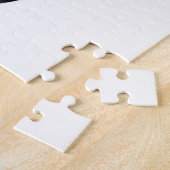 Orchidee Blanc: Abstract Wit & Zwart Legpuzzel (Zijkant)