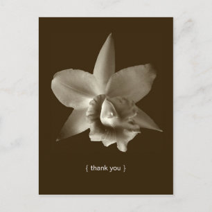 Orchidee bloem foto aangepaste bedankkaart briefkaart
