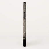 Orchidee bloem grijs zwart elegant Case-Mate iPhone case (Achterkant / rechts)