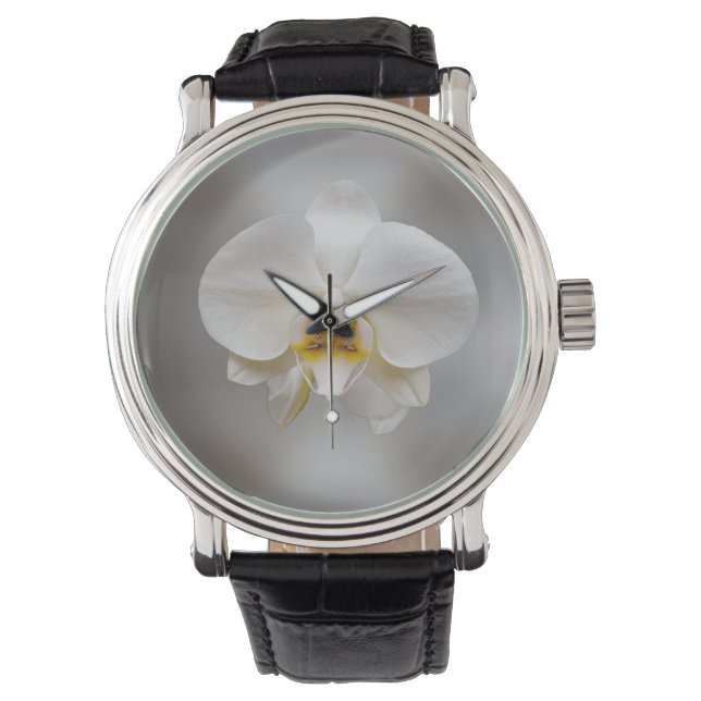 Orchidee bloem horloge (Voorkant)
