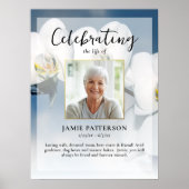 Orchidee Bloem Levensfeest Foto, Begrafenis Poster (Voorkant)