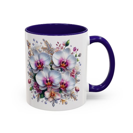 Orchidee Bloem Mok Elegante Bloem Geschenk Kop