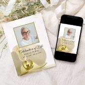 Orchidee Bloem op Witte Viering van het Leven Kaart