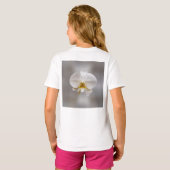 Orchidee bloem t-shirt (Achterkant volledig)