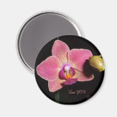 Orchidee Bloem van LIEFDE Autisme Magneet (Voorkant / Achterkant)