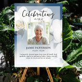 Orchidee Bloem Viering van het Leven Foto, Begrafe Poster