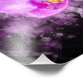 Orchidee bloem waterverf - roze bb 03 foto afdruk (Hoek)