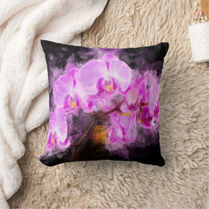 Orchidee bloem waterverf - roze bb 03 kussen