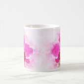 Orchidee bloem waterverf - roze wb 02 koffiemok (Center)