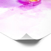 Orchidee bloem waterverf - roze wb 03 foto afdruk (Hoek)