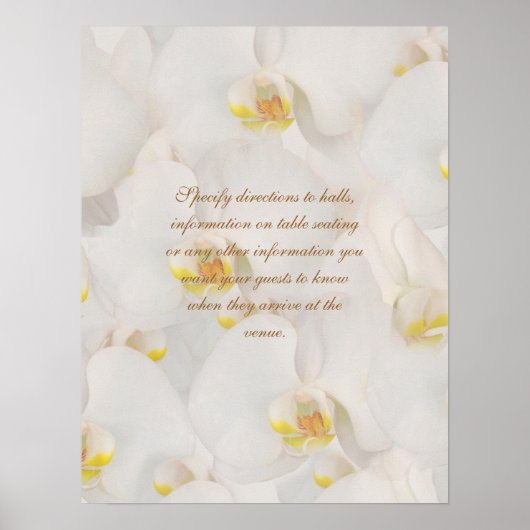 Orchidee bloembanquets, functiestandaards poster (Voorkant)