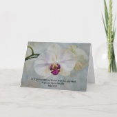 Orchidee Bloembijbel Verse Art Note Kaart (Voorkant)