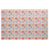 Orchidee bloemen bladeren stof (Fat Quarter)