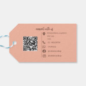 Orchidee Bloemen Bloemist Bedrijf Cadeaulabel (Achterkant Horizontaal)
