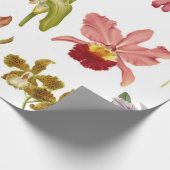  orchidee bloemen botanische tuinkunst cadeaupapier (Hoek)