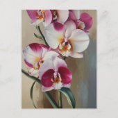 Orchidee bloemen briefkaart (Voorkant)