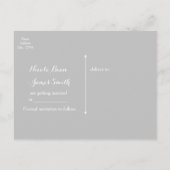 Orchidee Bloemen Elegante Bloemen Save the Date Aankondigingskaart (Achterkant)