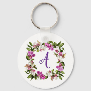 ORCHIDEE BLOEMEN FRAME SLEUTELHANGER