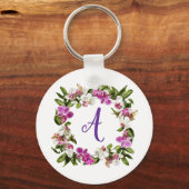 ORCHIDEE BLOEMEN FRAME SLEUTELHANGER (Voorkant)