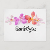 Orchidee bloemen op witte achtergrond Hartelijk da Briefkaart (Voorkant)