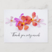 Orchidee bloemen op witte achtergrond Hartelijk da Briefkaart (Voorkant)