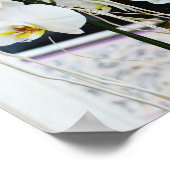 Orchidee bloemen poster (Hoek)