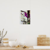 Orchidee bloemen poster (Keuken)