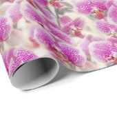 Orchidee Bloemen Roze Bloemen Cadeaupapier (Rol Hoek)