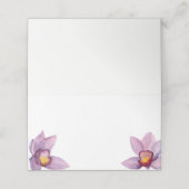 Orchidee bloemen zitkaart. Hawaiaanse bruiloft blo Plaatskaartje (Buitenkant ongevouwen)