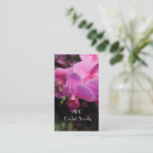 orchidee bloemensociëteit visitekaartje (Staand voorkant)