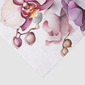 Orchidee bloemenzachte Waterverf Tissuepapier (Detail)