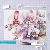 Orchidee bloemenzachte Waterverf Tissuepapier (Craft)