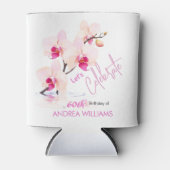 Orchidee Bloesem Bloesem 60ste verjaardag Blikjeskoeler (Voorkant)