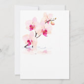 Orchidee Bloesem Bloesem 60ste verjaardag Uitnodig Kaart (Achterkant)