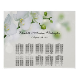 Orchidee Bloesem Bloesems Bruiloft Zitkaarten Perfect Poster