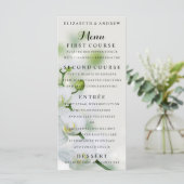Orchidee Bloesem Blossoms Bruiloft Menu (Staand voorkant)