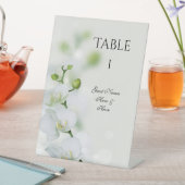Orchidee Bloesem Blossoms Trouwtafel Nummer Reclamebord Met Voetstuk (Insitu)