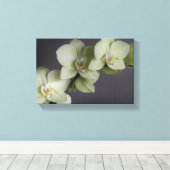 Orchidee Blossoms Elegant Chic Mod Canvas Afdruk (Insitu (Houten vloer))