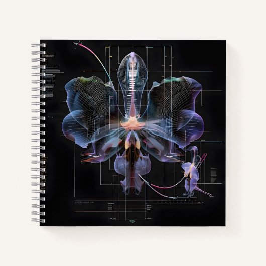 Orchidee Blueprint: een digitale dissectie Notitieboek (Voorkant)
