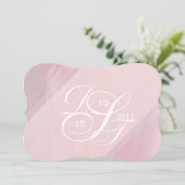 Orchidee Blush Dank Receptie Kaarten (Staand voorkant)