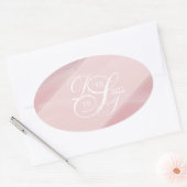 Orchidee blush ovale Stickers (Envelop)
