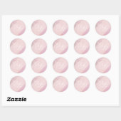 Orchidee Blush Ronde Envelop Stickers (Vel)