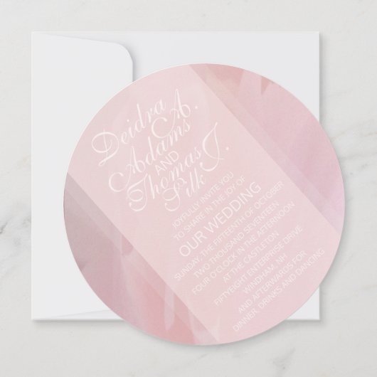 Orchidee Blush Uitnodigingen (Achterkant)