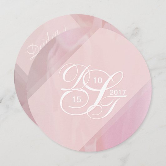 Orchidee Blush Uitnodigingen (Voorkant / Achterkant)