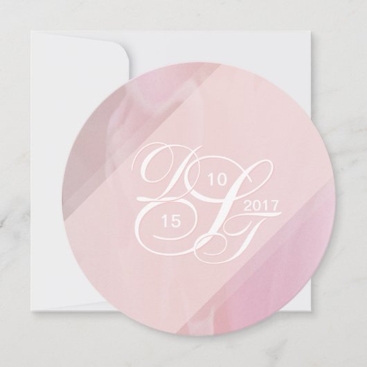 Orchidee Blush Uitnodigingen (Voorkant)