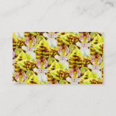 Orchidee-boer/bloemkweker-visitekaartjes Visitekaartje (Achterkant)