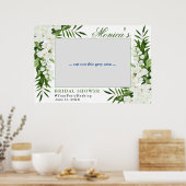 Orchidee Boheemse Bloem Bruidsfeest Fotolijst Poster (Keuken)