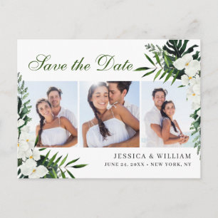 Orchidee Bohemian Floral Wedding Save The Date FOT Briefkaart